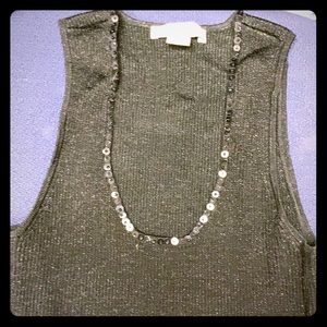 Black sparkle WHBM Dressy Top Small